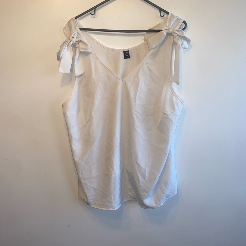 White silky, tank